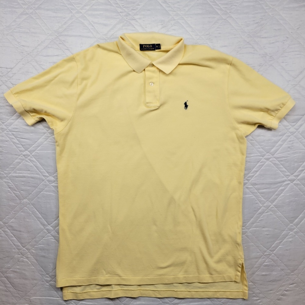 POLO Ralph Lauren‎ yellow 100% cotton Polo shirt size XL